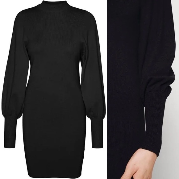 VERO MODA Holly Karris Blouson Sleeve Sweater Dress - Picture 11 of 14
